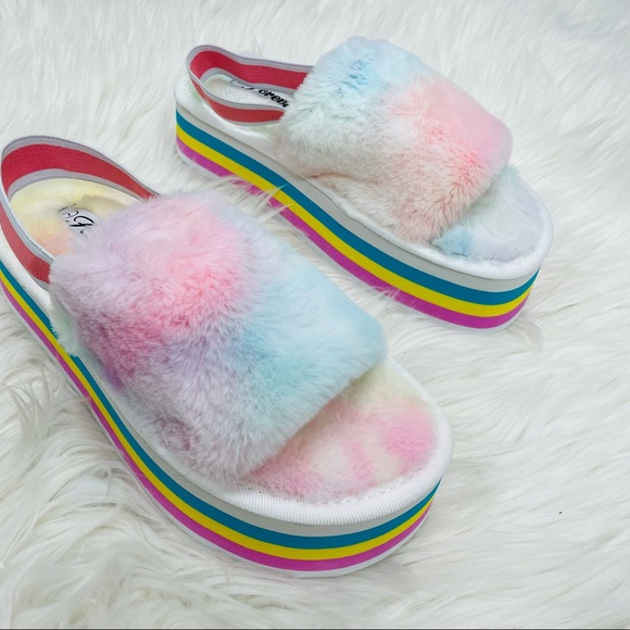 Multi striped platform sandal - Picture 3 of 9